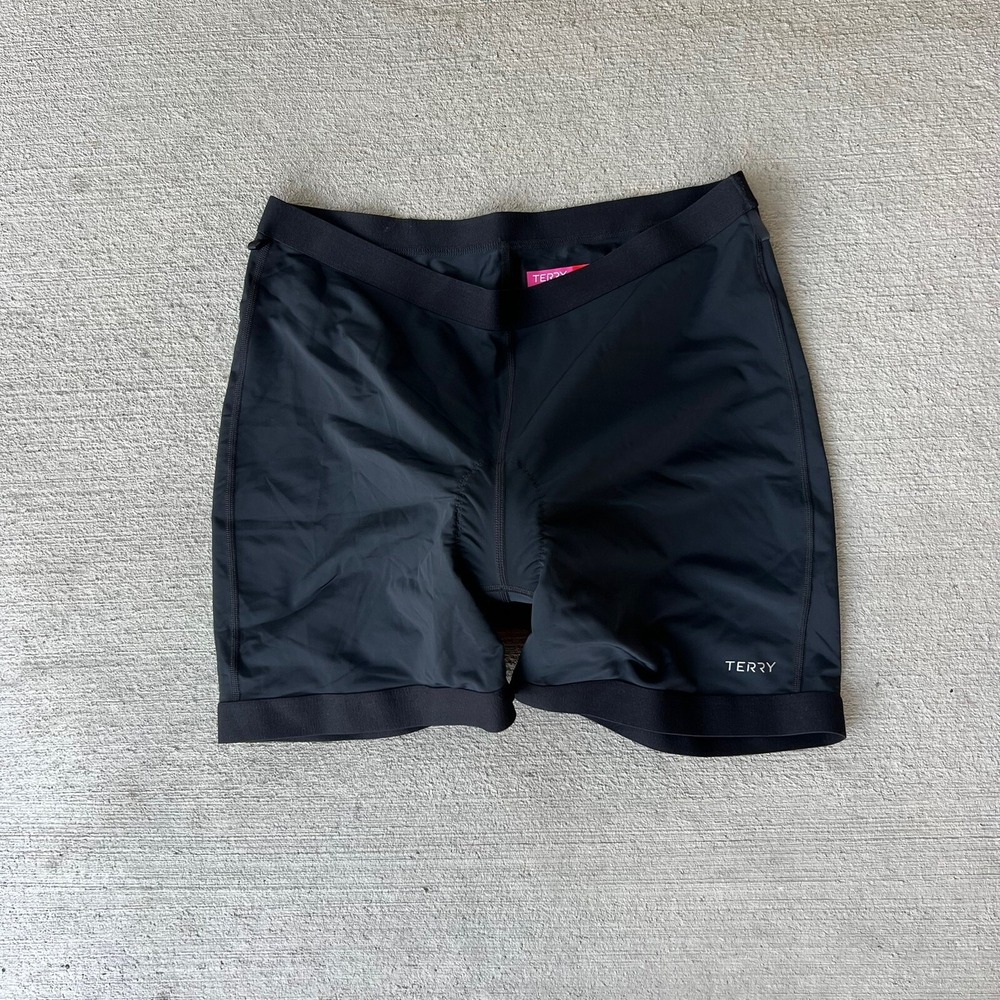 Terry Women's Padded Cycling Shorts Black Bike Bicycle Activewear Size XXL